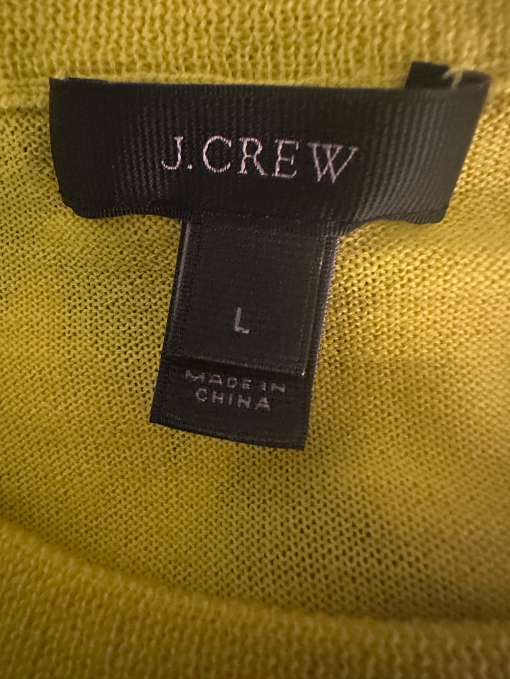 J. Crew Women’s Lightweight Merino Wool Sweater in Vibrant Yellow Size Large - Picture 11 of 14